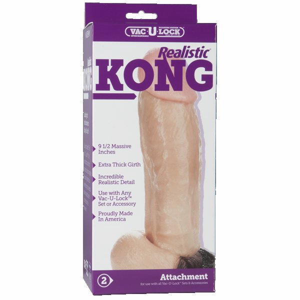 Vac-U-Lock Kong Realistic - White