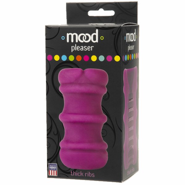 Mood Ultraskyn UR3 Thick Ribbed Stroker - Purple