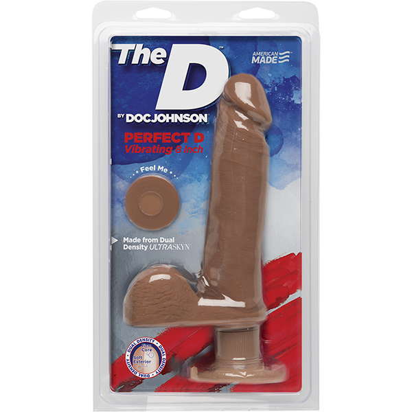 The D 8 inch Vibrating Perfect D - Caramel