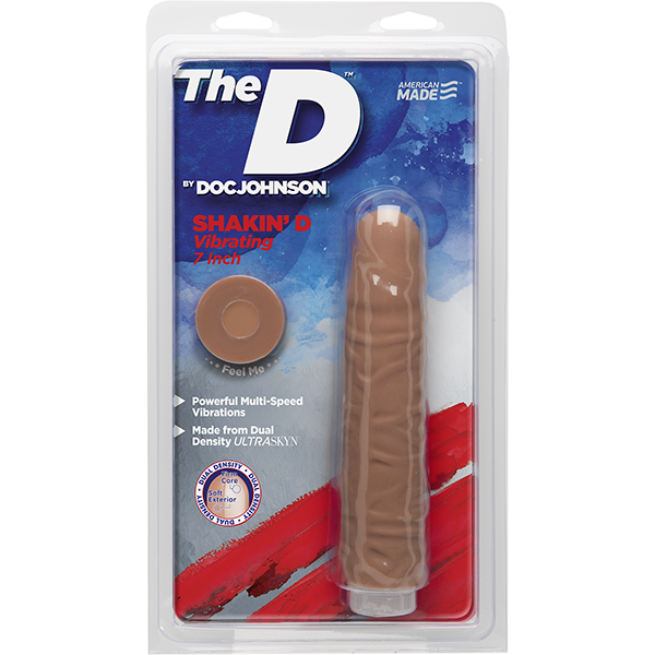 The D 7 inch Vibrating Shakin D - Caramel