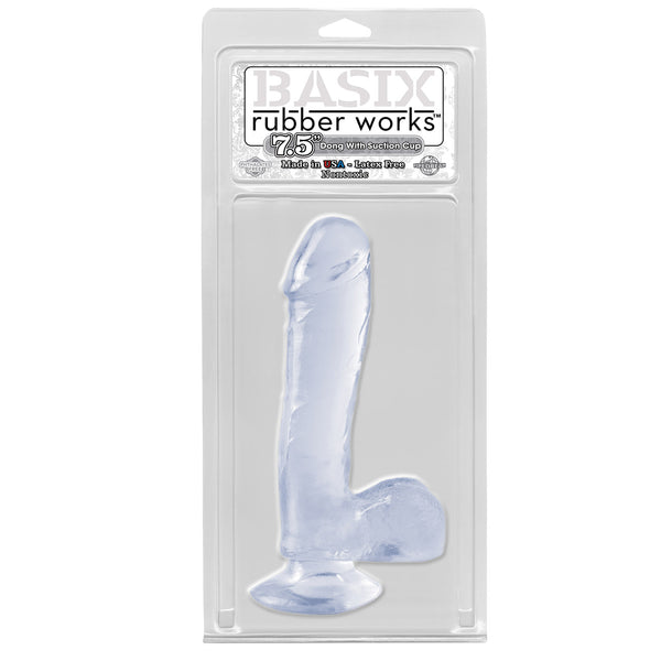 Basix Rubber Works - 7.5" Dong with Suction Cup