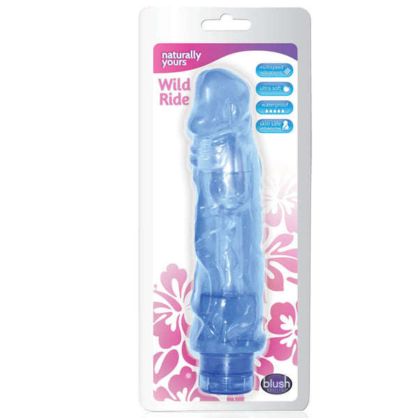 Blush Wild Ride Vibrating Dong (Blue)