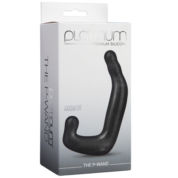 Doc Johnson Platinum Silicone The P-Wand Charcoal