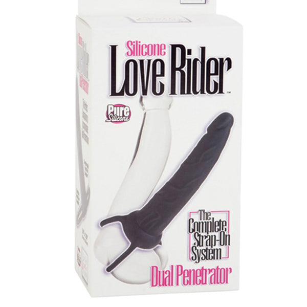 California Exotic Silicone Love Rider Dual Penetrator - Black