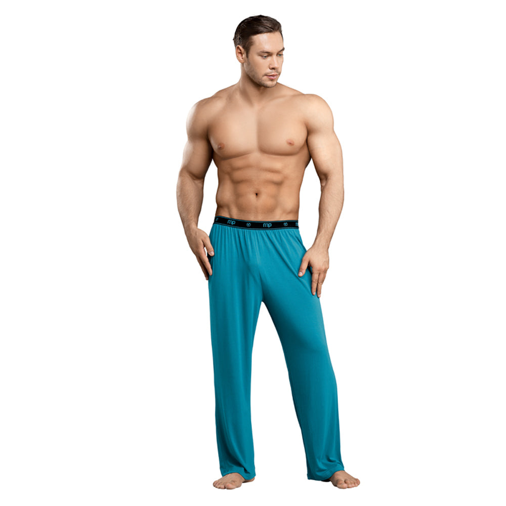 Male Power Bamboo Lounge Pant Teal Small