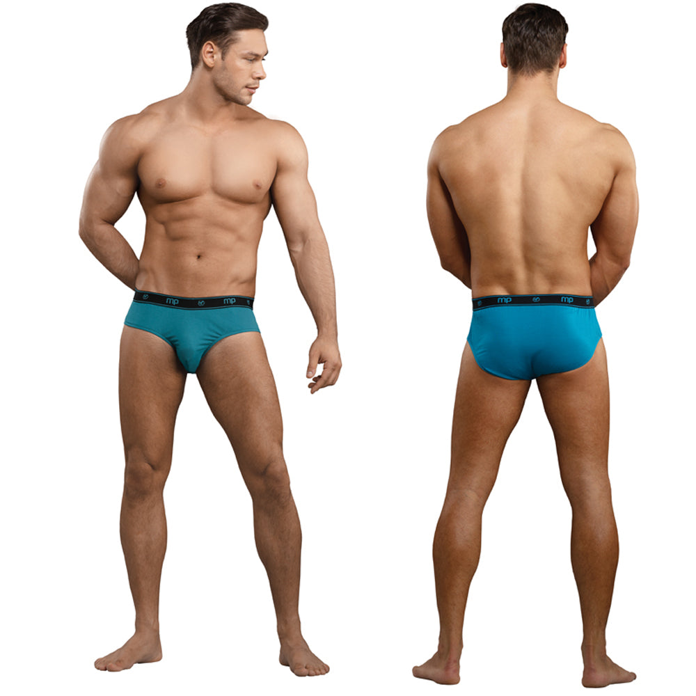 Male Power Bamboo Thruster Bikini Teal Large