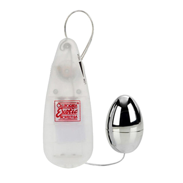 California Exotic Pocket Exotics Vibrating Silver Egg