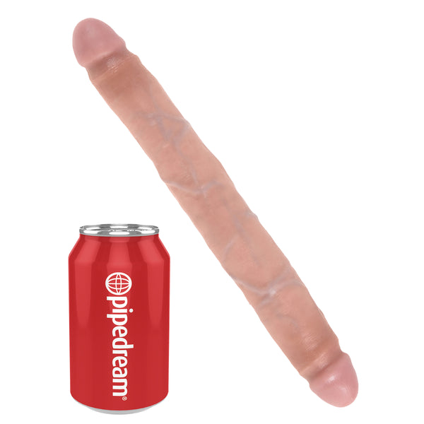 King Cock  12" Slim Double Dildo