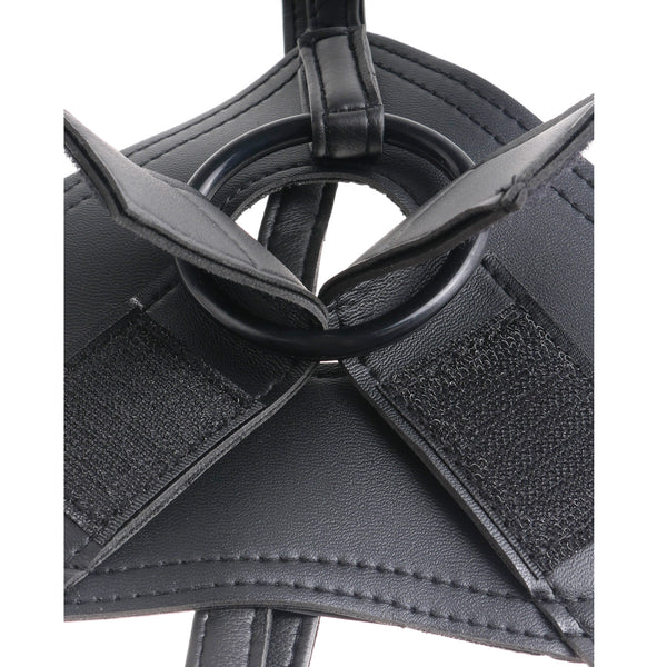 King Cock Strap On Harness with 9 inch Cock - Black