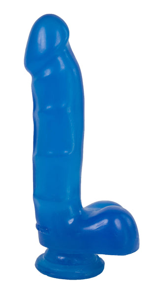 Jelly Cock w/Suction Cup - Blue