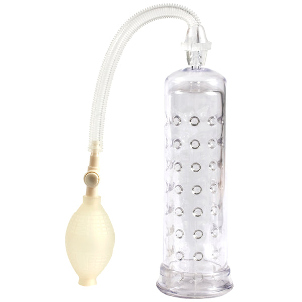 So Pumped- Penis Pump with Sleeve - Clear