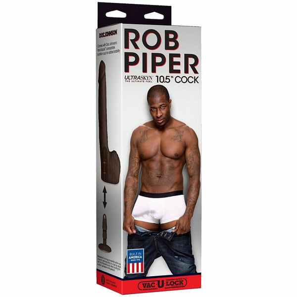 Rob Piper Cock w/Balls & Suction Cup - Chocolate