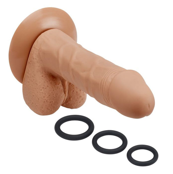 Cloud 9 - Pro Sensual Premium Silicone Dong W/ 3 C Rings Tan 6 inch