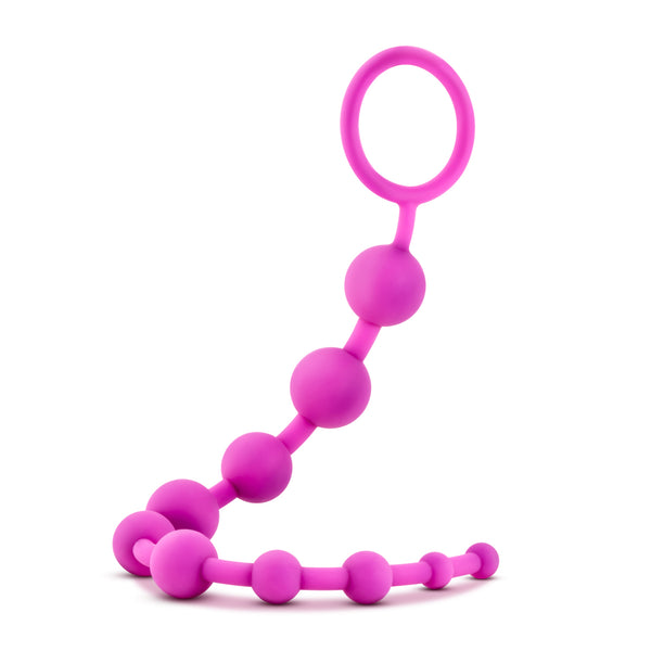 Luxe Silicone 10 Beads - Fuchsia