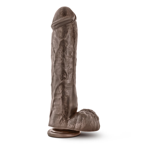 Dr. Skin Mr. Savage 11.5" Dildo With Suction Cup - Chocolate