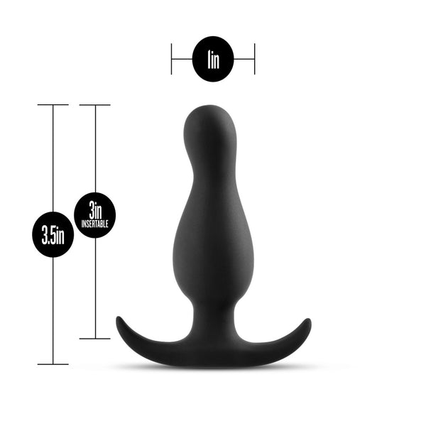 Anal Adventures Platinum - Curve Plug - Black