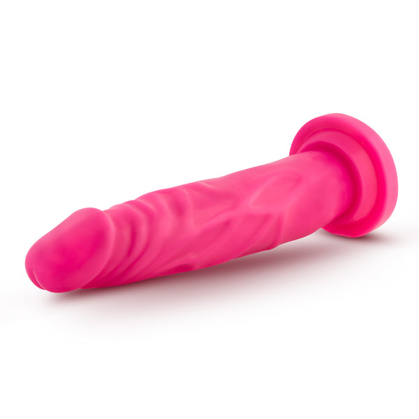 Neo - 7.5 Inch Dual Density Cock - Neon Pink