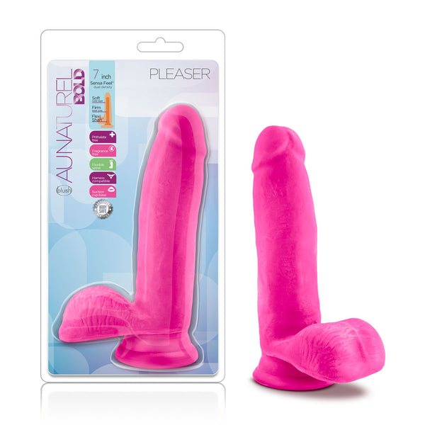 Au Natural - Bold - Pleaser - 7 Inch Dildo - Pink