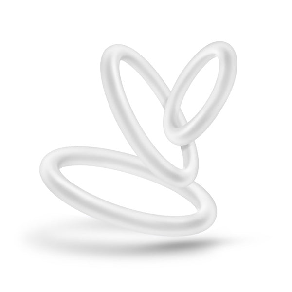 Performance - Vs4 Pure Premium Silicone Cockring Set - White