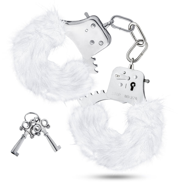 Temptasia - Plush Fur Cuffs - White