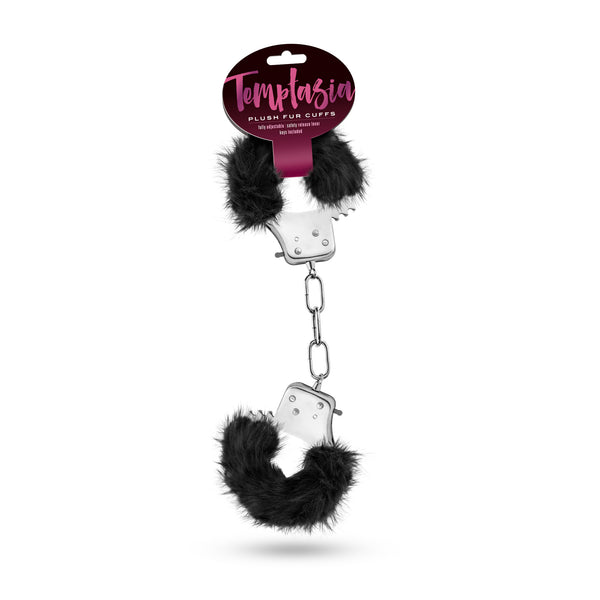 Temptasia - Plush Fur Cuffs - Black