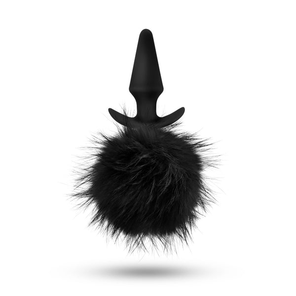 Temptasia - Bunny Tail Pom Plug - Black