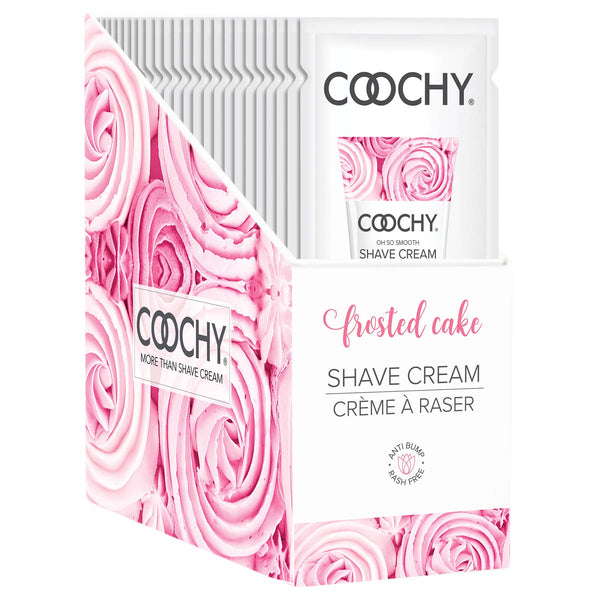 Coochy Shave Cream - Frosted Cake - 15 ml Foils 24 Count Display