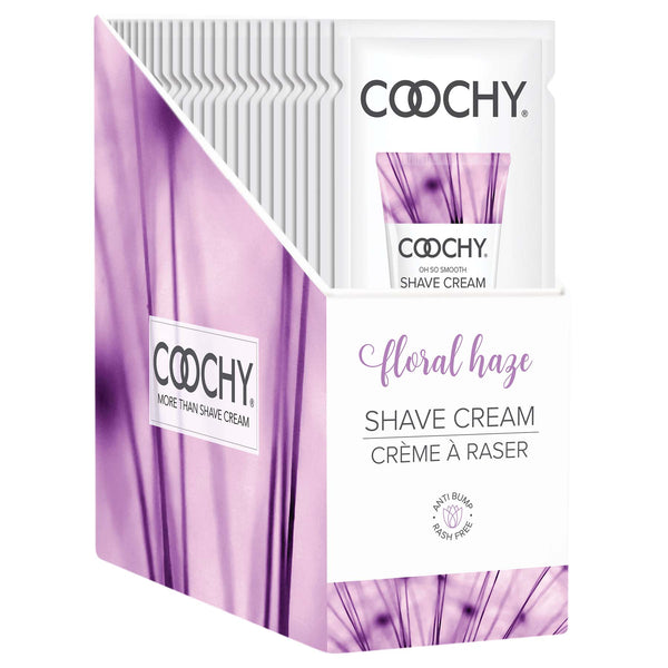 Coochy Shave Cream - Floral Haze - 15 ml Foils 24 Count Display