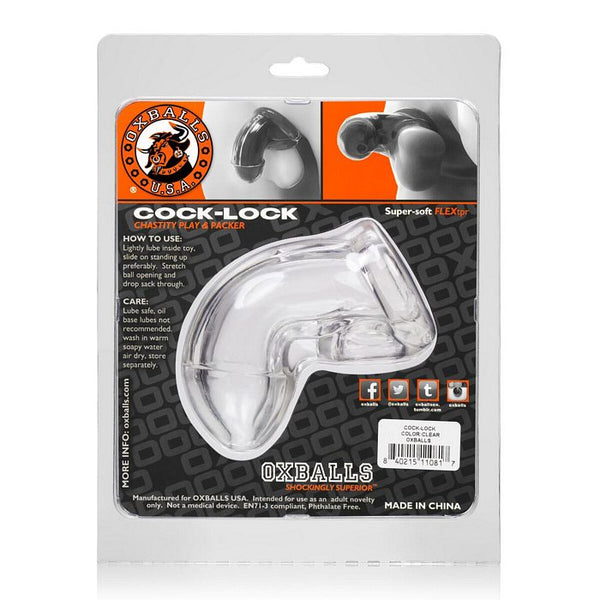 Oxballs Cock Lock Cock Cage - Clear