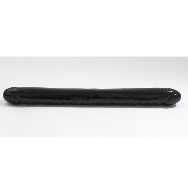 Veined Double Header Dong 18 inch - Black