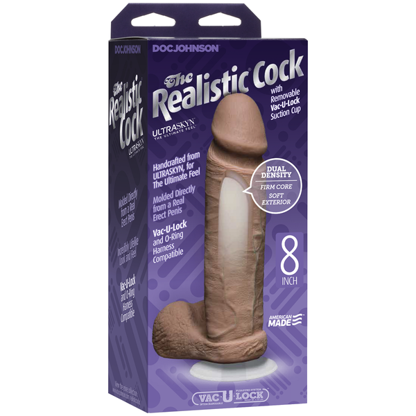 The Realistic Cock ULTRASKYN 8” - Caramel