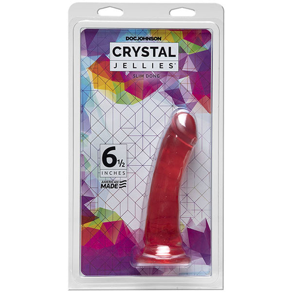 Crystal Jellies - 6.5 Inch Slim Dong - Pink