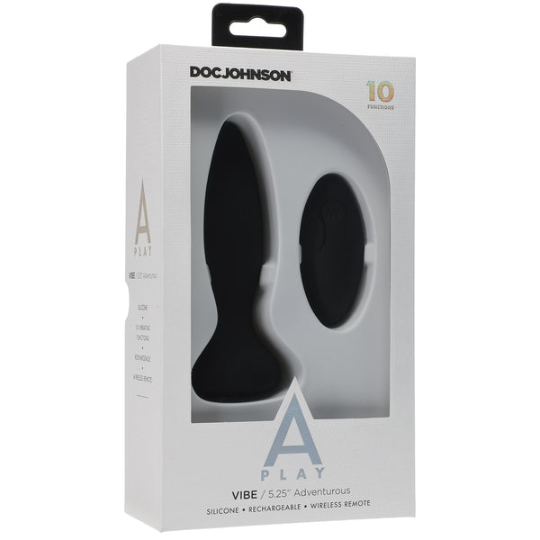 A-Play - Vibe - Adventurous - Rechargeable  Silicone Anal Plug With Remote