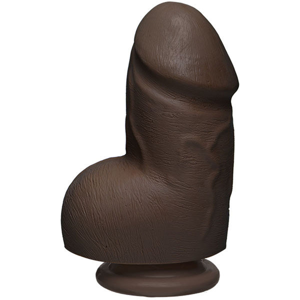 The D - Fat D - 6 Inch With Balls - Ultraskyn -  Chocolate