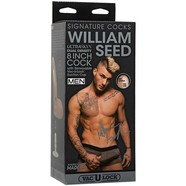 Signature Cocks - William Seed - 8 Inch Ultraskyn Cock With Removable Vac-U-Lock Suction Cup