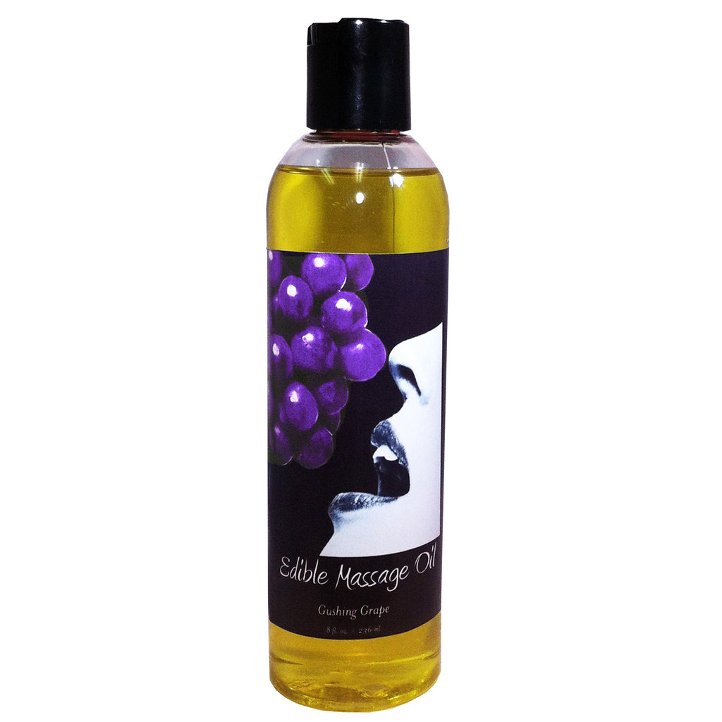 Earthly Body Edible Massage Oil Grape 8oz