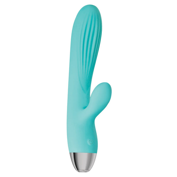 Adam & Eve Eve's Rechargeable Pulsating Dual Massager - Teal