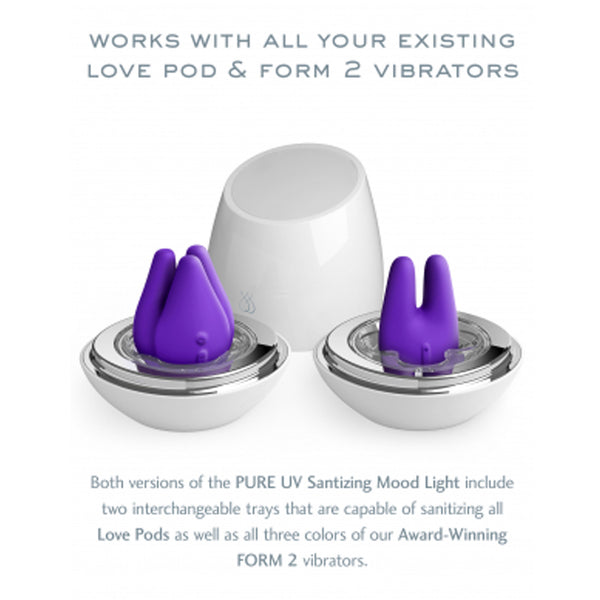 JimmyJane Love Pods Tre Pure UV Sanitizing Mood Light - Ultraviolet Edition