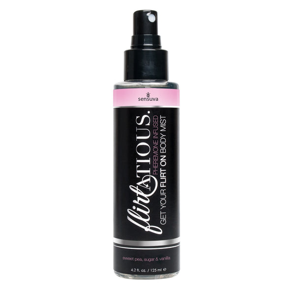 Flirtatious Pheromone Infused Body Mist - Vanilla, Sugar, & Sweet Pea - 4.2 fl.oz / 125 ml