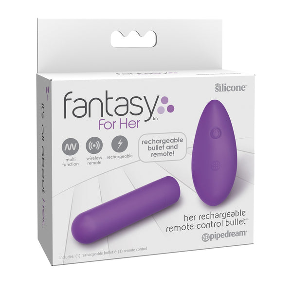 Fantasy for Her - Her Rechargeable Remote Control Bullet Purple