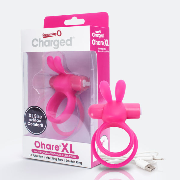 Charged Ohare XL Wearable Rabbit Vibe - Pink - Each