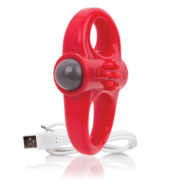 Charged Yoga Rechargeable Vibe Ring - Red