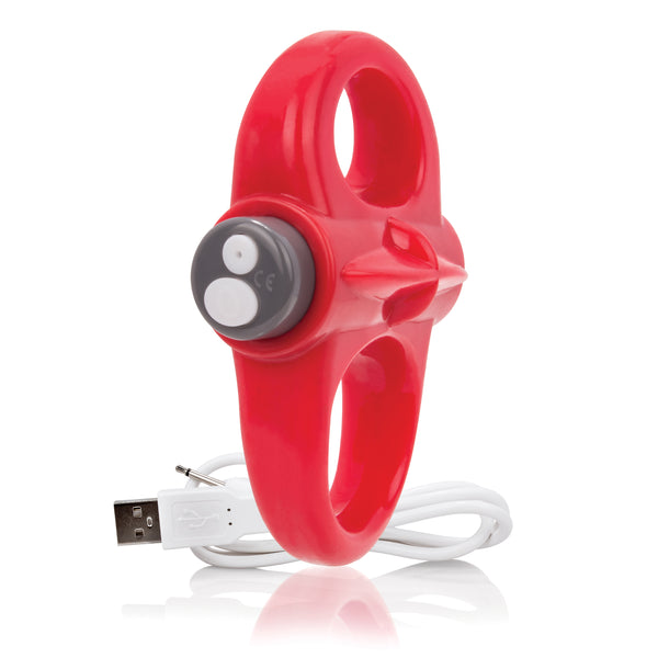 Charged Yoga Rechargeable Vibe Ring - Red