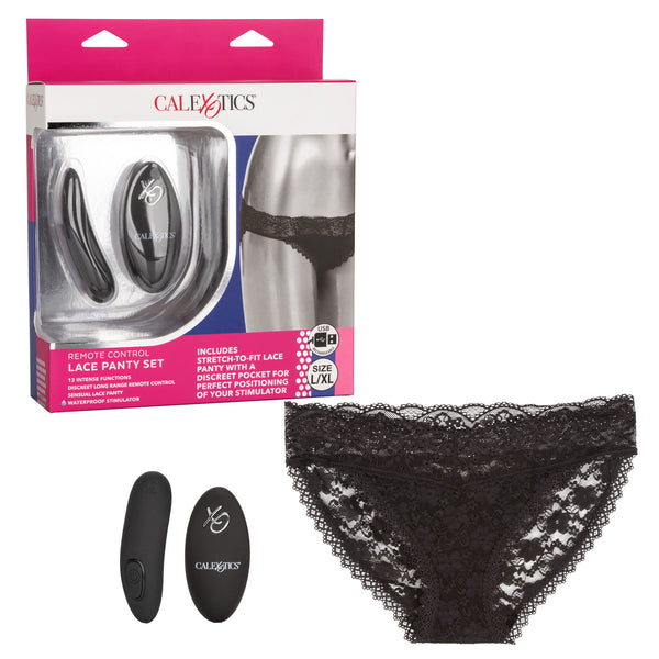 Remote Control Lace Panty Set - L/xl