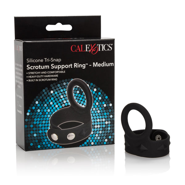 Silicone Tri-Snap Scrotum Support Ring - Medium