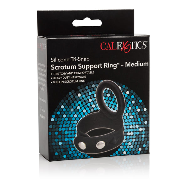 Silicone Tri-Snap Scrotum Support Ring - Medium