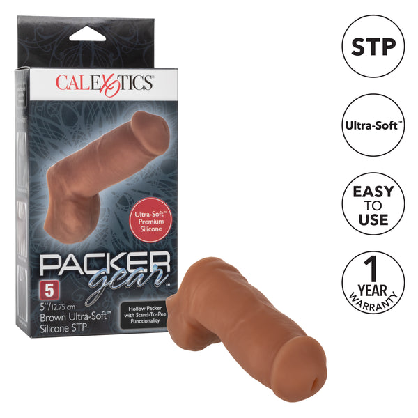 Packer Gear 5"/12.75 Cm Ultra-Soft Silicone Stp - Brown