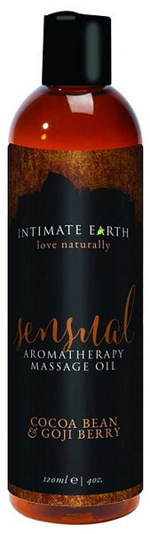 Intimate Earth Sensual Massage Oil - 120 ml Cocoa Bean & Gogi Berry