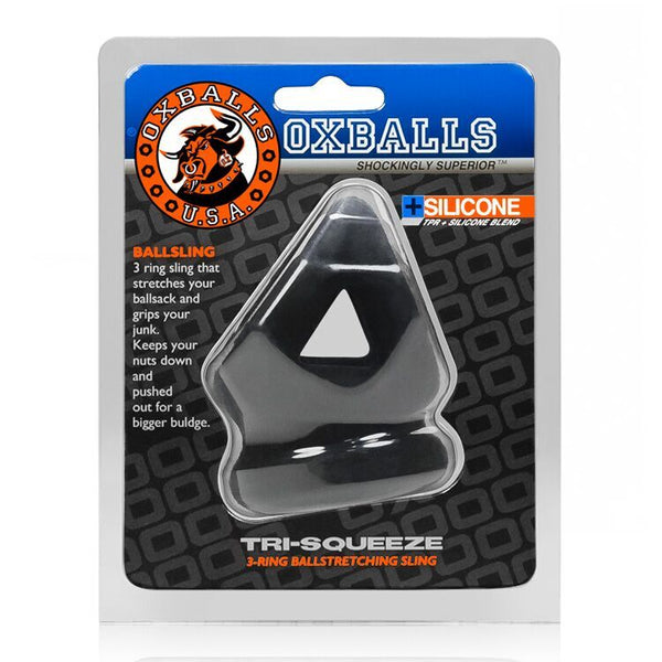 OxBalls TRI-SQUEEZE Sling&Stretcher Black