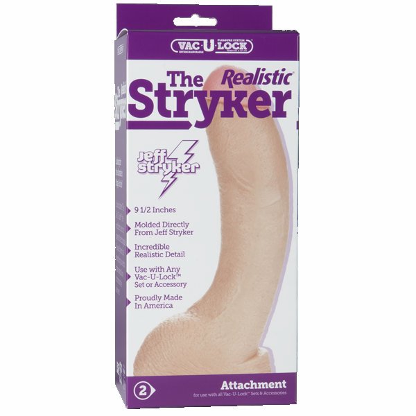 Vac-U-Lock 9 inch Stryker Realistic - White